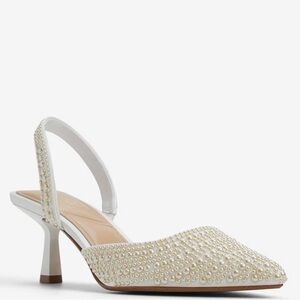Aldo Brizza Slingback Pumps (pearl)
